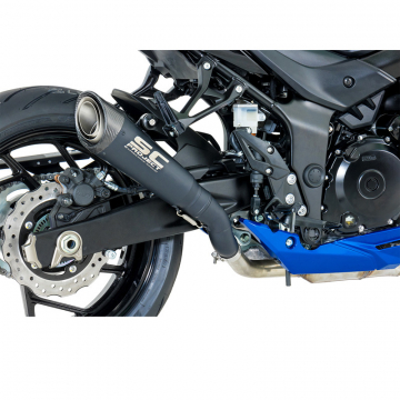SC-Project S15-T41MB S1 Slip-on Exhaust, Black Edition for Suzuki GSX-S 750 (17-20)