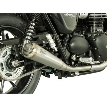 SC-Project T14-D37A70S Dual Conic 70s Style Exhaust for Triumph Street Twin (2016-)