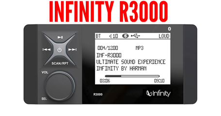Front Image of Infinity R3000 Stereo for Reckless Fairings