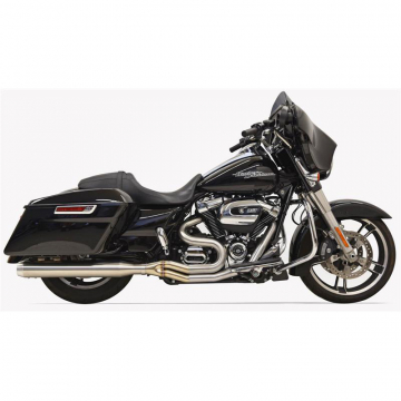 Bassani 1F28SS Stainless Road Rage III Long 2:1 Full Exhaust for Harley Baggers '17-
