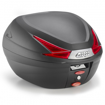 Givi B330NA Monolock Top Case Black, 33 Liters with Red Reflectors