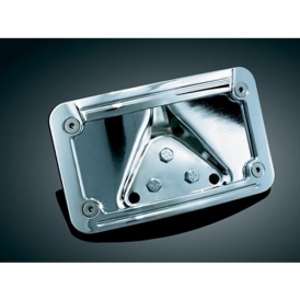 Kuryakyn 3138 Lighted Laydown Curved License Plate Frame and Mount
