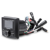 Rockford Bluetooth Unit PMX-3 Side with Harness and Connectors