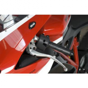 R&G MBP0009BK Mirror Blanking Plates for Ducati 848 / 1098 / 1198
