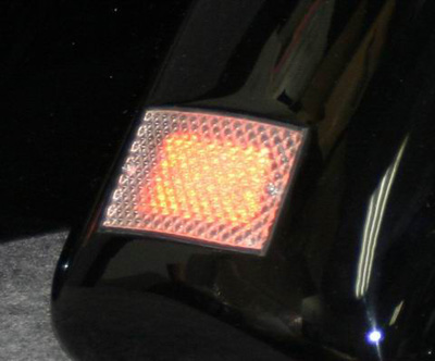 Turn Signal on Hardbag Closeup