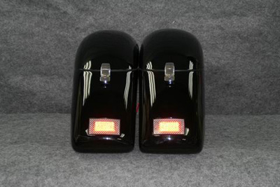Two hardbags are showing LED Turn signals installed