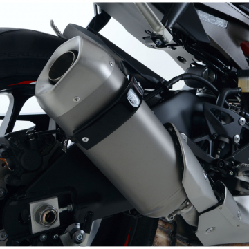 R&G EP0020BK Exhaust Protector for Kawasaki ZX10R 2016-up and Yamaha YZF R25 & R3 2015