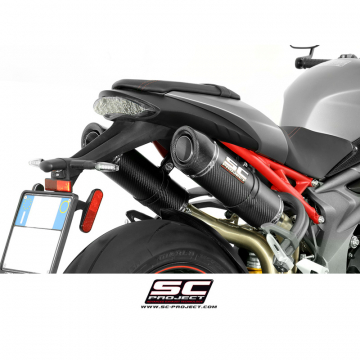 SC-Project T16-28C GP-Tech Dual High Mount Exhaust for Triumph Speed Triple R / S / RS '16-'20