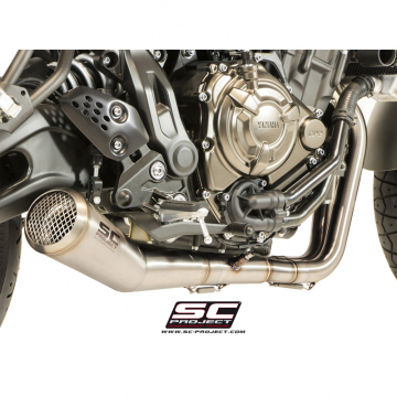 SC-Project Y14-C21A70S Conic 70'ss Style Full System Exhaust for Yamaha XSR700 (2016-)
