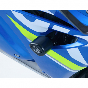 R&G CP0422BL Aero Style Frame Sliders, No-Cut for Suzuki GSX-R1000 / R (2017-)