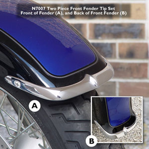 National Cycle N7007 Front Fender Tips - Volusia 800 & Boulevard C50
