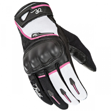 Joe Rocket Super Moto Women's Gloves, Black/White/Pink