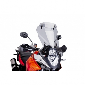 Puig 6506H Light Smoke Touring Windshield with Visor