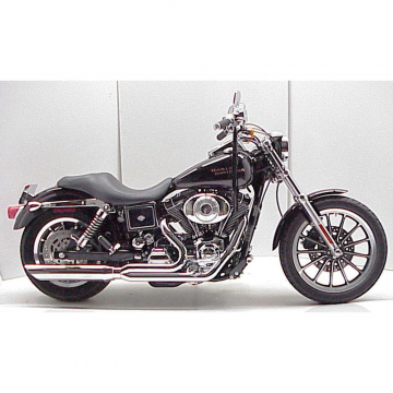 D&D Fat Cat 2:1 Exhaust, Chrome for Harley-Davidson Dyna (1995-2005)
