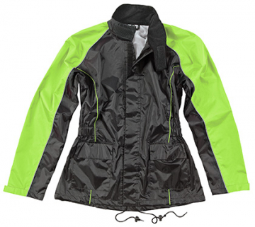 Joe Rocket RS-2 Two-Piece Rain Suit Ladies Black/Hi-Viz