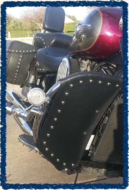 Motorcycle engine guard chaps hotsell