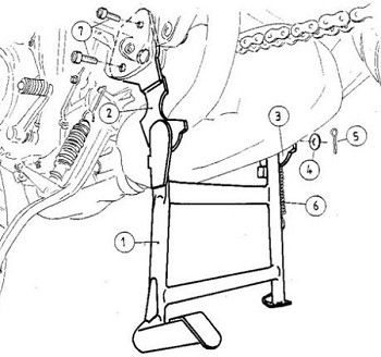 view Hepco & Becker 505.485 Center Stand for Yamaha TDM850