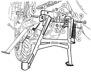 view Hepco & Becker 505.935 Center Stand for Honda CB600F Hornet '03-'10
