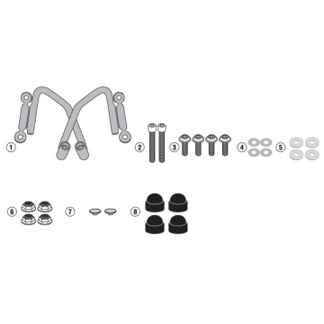 Givi A1176A Specific Windshield Fitting Kit for Honda CB500F (2019-)