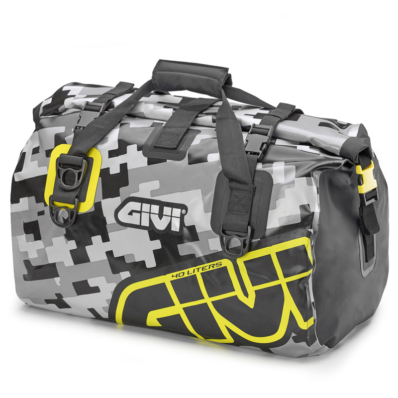 Givi EA115CM Waterproof Rear Rack Bag 40 Liter, Camouflage Grey