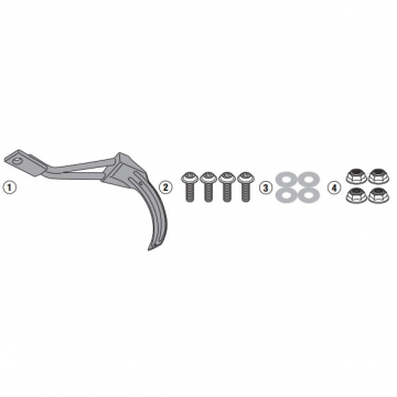 view Givi RM1178KIT Rear Hugger Fitting Kit for Honda CRF1100L (2020-)