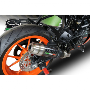 view GPR KTM.81.DC Deeptone Carbon Slip-on Exhaust for KTM RC 125 (2017-)