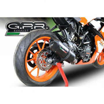 view GPR KTM.81.RACE.FUNE Furore Nero Racing Slip-on Exhaust for KTM RC 125 (2017-)
