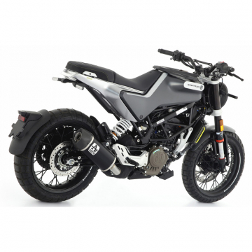 view Arrow 72636AKN Indy Race Exhaust, Aluminum Dark for Husqvarna Svartpilen 125 (2021-)