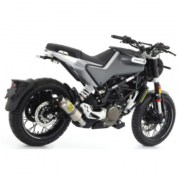 view Arrow 72636GP GP2 Slip-on Exhaust, Titanium for Husqvarna Svartpilen 125 (2021-)