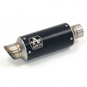 view Arrow 72636GPI GP2 Slip-on Exhaust, Nichrome Dark for Husqvarna Svartpilen 125 (2021-)