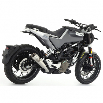 view Arrow 72636PRI Pro-Race Exhaust, Nichrome for Husqvarna Svartpilen 125 (2021-)