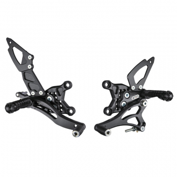 view Bonamici A004 Rearsets for Aprilia RSV4 / Tuono V4 w/APRC (2011-2016)