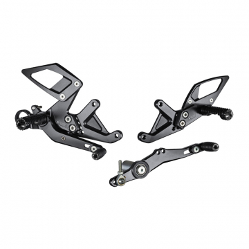 view Bonamici B006 Rearsets, Black for BMW S1000R (2017-2020)