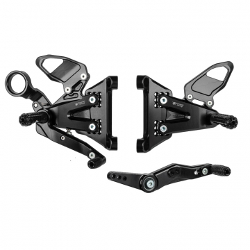 view Bonamici B007 Rearsets, Black for BMW S1000RR (2019-)