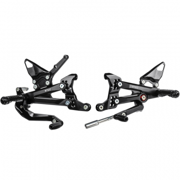 view Bonamici DV4 Rearsets, Black for Ducati Panigale V4/S (2018-)