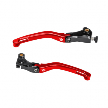 view Bonamici KL22-BLACK-RED Folding Levers, Black/Red for BMW S1000RR (2015-2018)