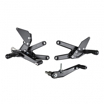 view Bonamici TH03R GP Shift Rearsets W/ Quickshifter for Triumph Daytona 675/R (2013-)