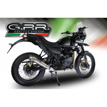 view GPR ROY.5.PCEV Powercone Evo Slip-on Exhaust for Himalayan 410 Diam. 42.5 (2017-2019)