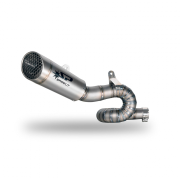 view Spark GTR0501T Grid-O Slip-on Exhaust with Link Pipe Triumph Street Triple 765 RS '17-'22