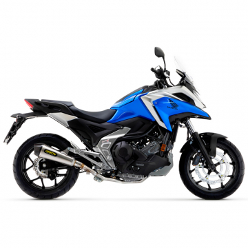 view Arrow 71933XKI X-Kone Slip-on Exhaust, Nichrome for Honda NC750X (2021-2022)
