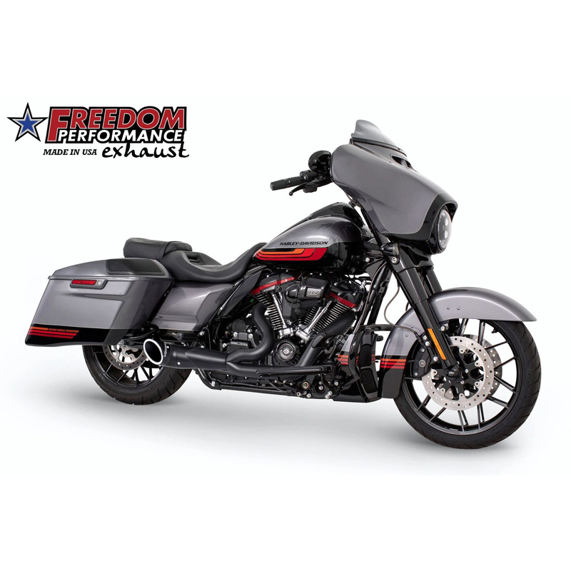 Freedom Performance HD00848 2-into-1 Turnout Exhaust, Black