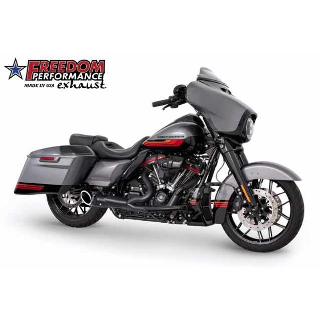 Freedom Performance HD00848 2-into-1 Turnout Exhaust, Black