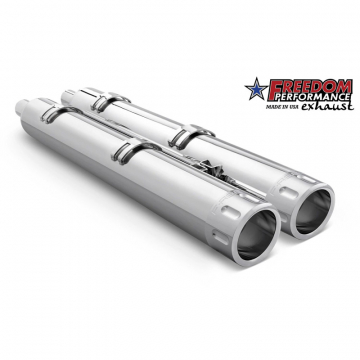 view Freedom Performance IN00044 Eagle 4" Slip-on Exhausts, Chrome for Indian Chieftain