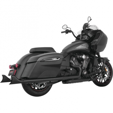 view Freedom Performance IN00064 2.5" Sharktail Slip-On Exhausts, Black Indian Challenger