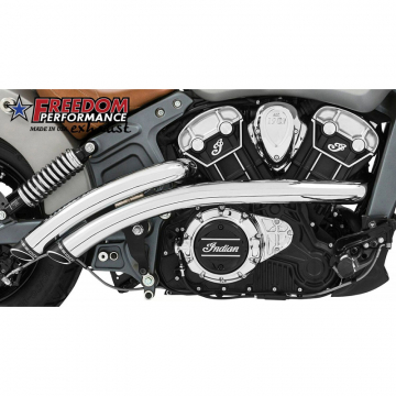 Freedom Performance IN00075 Radical Radius Exhaust, Chrome for Indian Scout/Sixty '15-