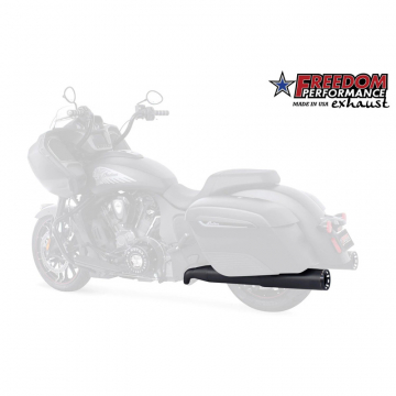 view Freedom Performance IN00139 Left Ghostpipe Exhaust, Black for Indian Challenger