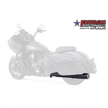 view Freedom Performance IN00140 Left Ghostpipe Exhaust, Black for Indian Challenger