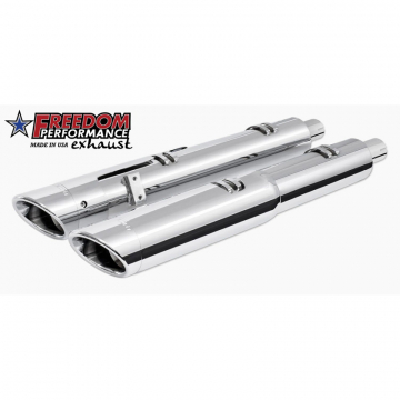 Freedom Performance IN00207 4.5" 2 Step Slip-ons Exhaust, Chrome for Indian Challenger
