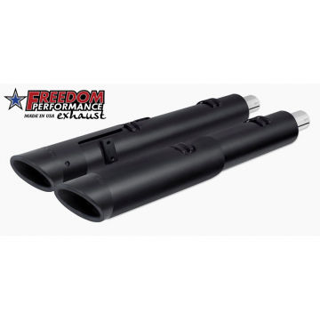 view Freedom Performance IN00211 4.5" 2 Step Slip-ons Exhaust, Black for Indian Challenger
