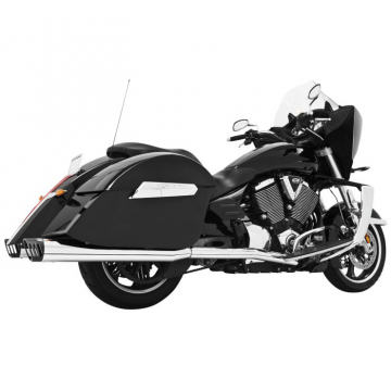 view Freedom Performance MV00017 Racing True-Dual Exhaust, Chrome Victory models (2008-2017)